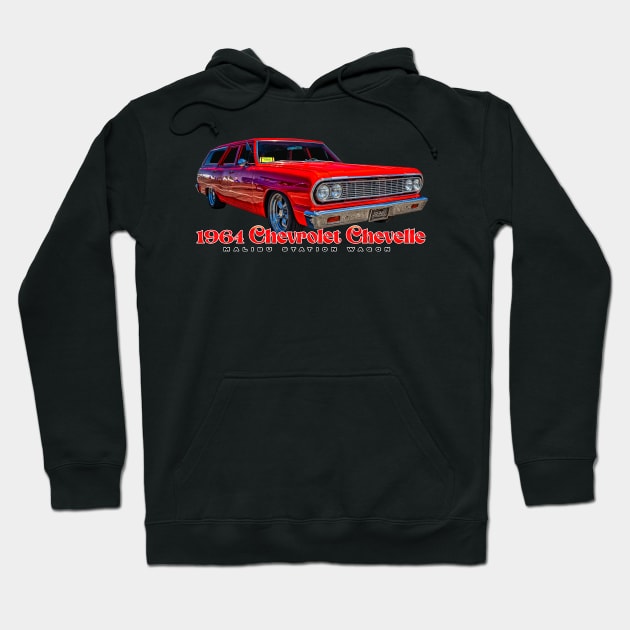 1964 Chevrolet Chevelle Malibu Station Wagon Hoodie by Gestalt Imagery